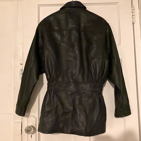 Oversized Danier Belted Leather Jacket - Picture 3 of 4